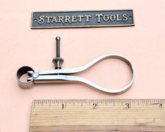 Rare/Antique STARRETT No.76 Thread Calipers W/Square Legs, 3.0” Size & Capacity!