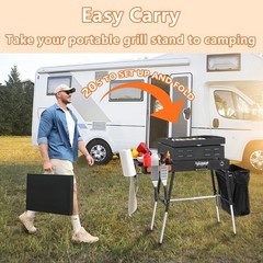 Portable Outdoor Grill Table,Blackstone Griddle Stand,Movable Griddle Stand Fit