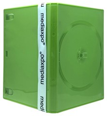 10 STANDARD Solid Green Color Single DVD Cases ** 1-3 DAY