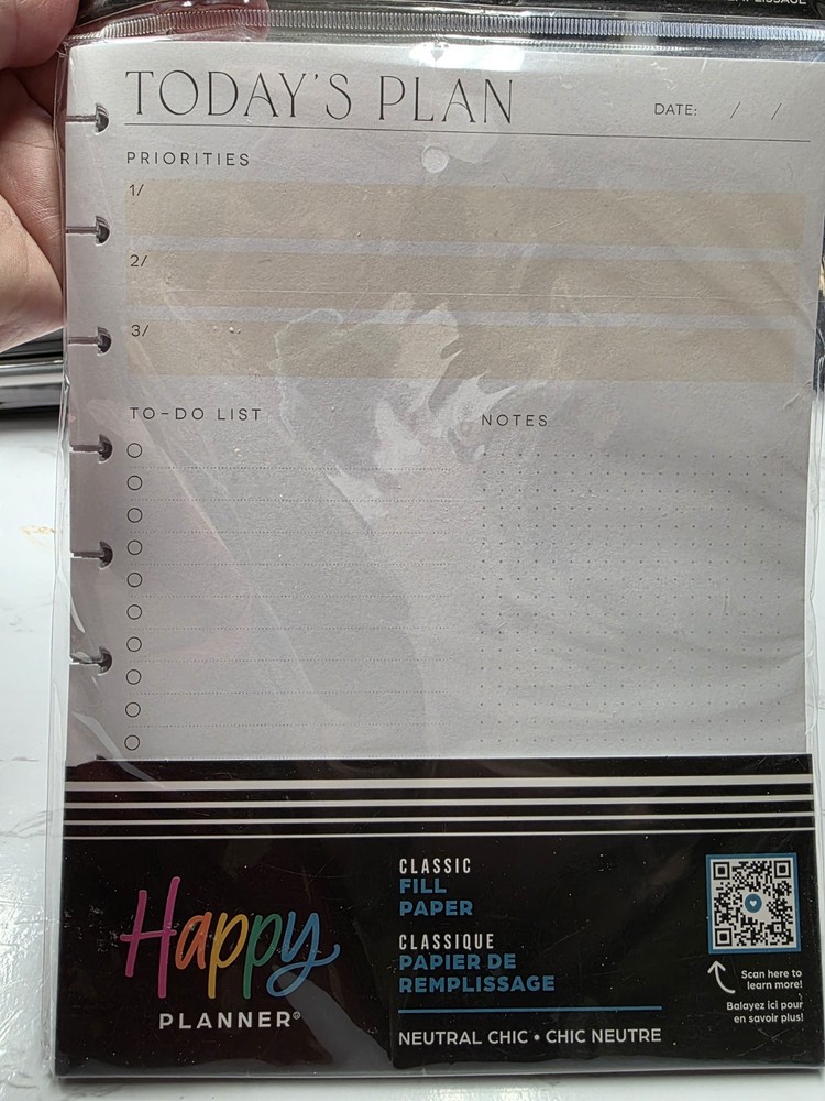 The Happy Planner Classic Todays Plan Filler Paper 40 Pages Brand New