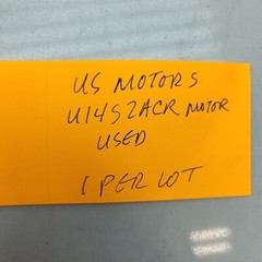 US Motors U14S2ACR Unimount Motor 0.25 Hp 3-Phase 1750 Rpm Tefc Model F044 *USED