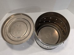 Vintage Industrial Medical Sterilizer Drum – Antique Surgical Autoclave Canister