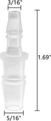 5Pcs Plastic Hose Barb Reducer Fitting, 5/16″ to 3/16″ Hose Barb Union Adapter C