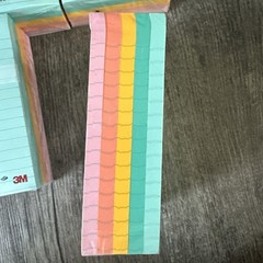 Lot Of 5 – Post-it 4 in X 6 in Pads Lined Note Pads 500 Sheets Total 5 Colors