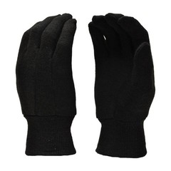12-Pairs Xlarge Brown Jersey Gloves, Soft Cotton Work Gloves, Multi-Purpose