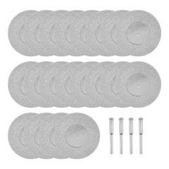 20Pcs 40mm Diamond Cutting Wheels Cut Off Wheel with Mandrels for Rotary Tool