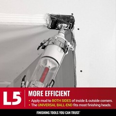 LEVEL5 Drywall Tools – MiniShot Gas-Assisted Compound Tube | 4-772