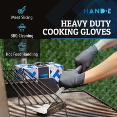 Black Nitrile Disposable Gloves Latex Free Bbq Tattoo Hair Dye Cooking Mechanic