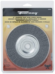 Forney 72747 Wire Bench Wheel Brush, Fine 6-Inch-by-.008-Inch, No Color