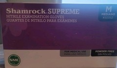 Shamrock Supreme Nitrile Exam Glove – Size Medium Box