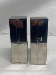 (2) BOEKEL Laboratory Stainless Sterilizing Autoclave Square Pipet Box Can 1366