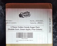 Cotton Candy Express Floss Sugar -3pk- Piña Colada, Green Apple, Bubble Gum NIB