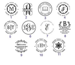 Custom Hand Held -From The Library of -Book Embosser-Monogram Embosser-Address