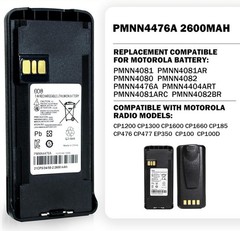 5-Pack PMNN4476A PMNN4476 PMNN4080 CP185 Two-Way Radio Battery 7.4V 2600mAh L…