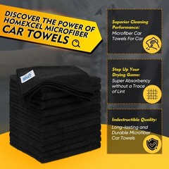 Microfiber Cleaning Cloth 12 Pack – Ultra Absorbent, Lint Free Streak Free Tow