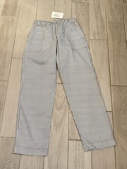 Happy Chef Utility Pants Black White Houndstooth Sz Large Classic MINT Cook