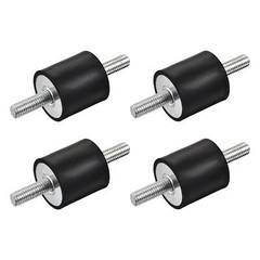 4pcs M8 Rubber Mounts Male Shock Absorber for Motor Generator Compressor