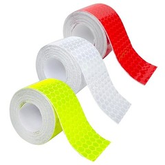 Reflective Tape 1 Inch x 30 Feet 3 Rolls Waterproof Safety Warning Strips for