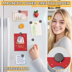 FINDMAG 20Pcs Magnets for Crafts with Adhesive Backing, Round Ferrite Craft Magn