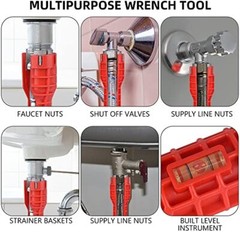 Sink Wrench Plumbing Repair Installation Pipe Hand Tool Bathroom Kitchen Faucet