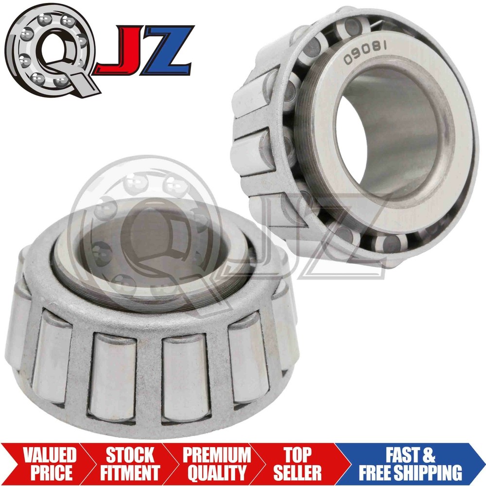 [2-Pack] 09081 Tapered Roller Inner Ring Single Cone 0.81″(Bore) x 0.875″(Width)