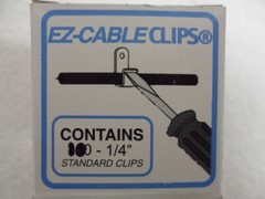Jentec EZ Cable Clips 1/4″ 6,3mm Box of (100) Pcs. High Quality Metal Alloy
