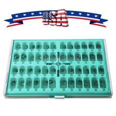 48 ASSORTED PRIMARY MOLAR STAINLESS STEEL CROWNS – COMPLETE KIT