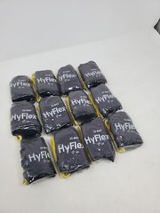 12 pairs Ansell HyFlex 11-841 Foam Nitrile Grip Work Gloves – Size 8 Medium M