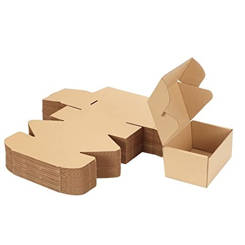 7x5x2 Inches Shipping Boxes Pack of 50, Small Corrugated Cardboard Box for Ma…