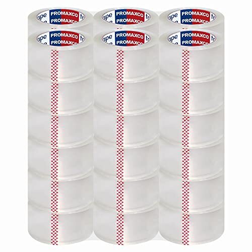 PROMAXCO Heavy Duty Packing Tape 36 Rolls Total 2340Y Clear 2.8 mil 1.88 inch…