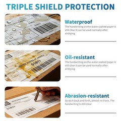 9527 Product 4 x 6 Thermal Labels – Pack of 100 Fanfold Labels for Direct The…