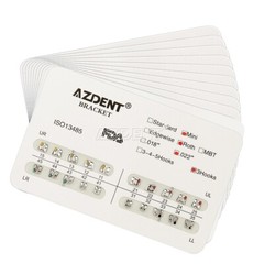 USA 50x AZDENT Dental Orthodontic Metal Brackets Braces Mini Roth.022 Hooks 3
