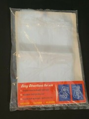 Vintage (PACK OF 18) Frigid Pak Quart Clear Bags