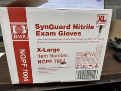 1000 Pcs Synguard Nitrile Gloves Powder, Latex, Protein Free Exp