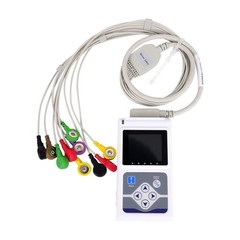 CONTEC TLC5000 12-Lead Holter ECG with PC Analysis Software, 24hr Monitoring