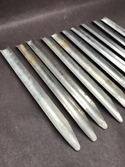 (Lot of 10) ONTARIO Stainless Steel Scoopula Spatula Tool 6-1/2” L x 5/8” W