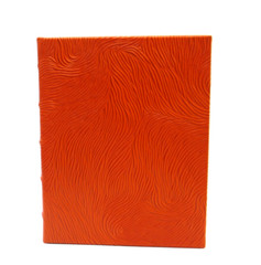 Address Book Leather Hardcover 6 Ring Binder Graphic Image GRAY Swirl