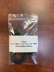 2-1/4″ OD x 1-1/2″ ID x 1/4″ thick Viton Washer 2 Pack