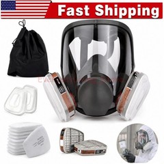 US Full Face Gas Mask Painting Spraying Respirator w/Filters for 6800 Facepiece