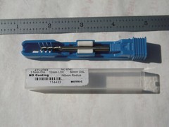 NEW CGS USA 3.5MM DIA. X 12MM LOC X 50MM OAL C.C. 4FL. CARBIDE SQUARE ENDMILL