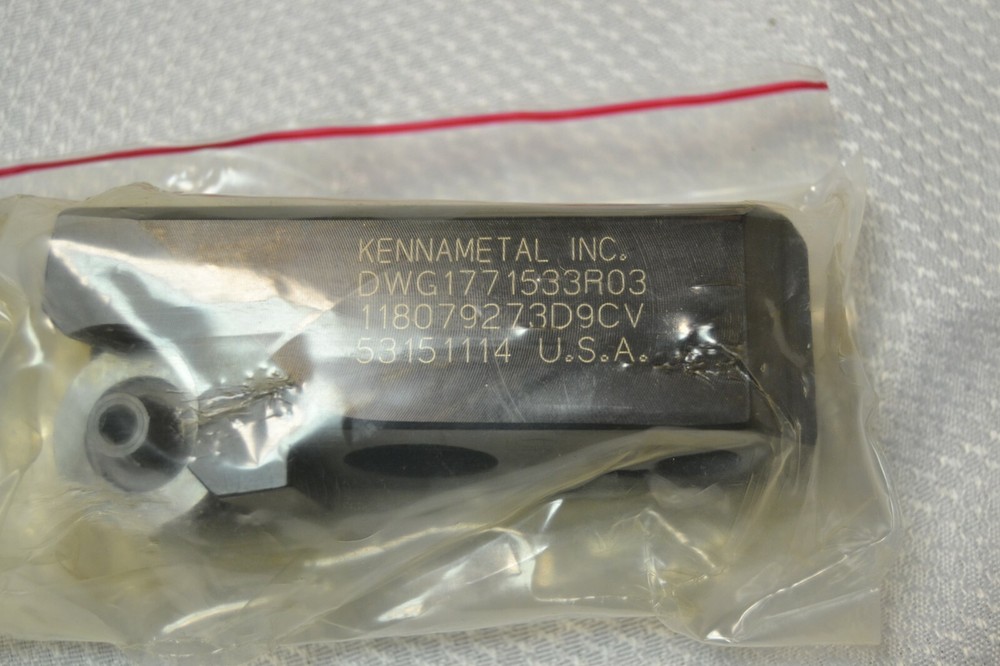 New Kennametal DWG1771533R03 8.500 Cartridge Tool Holder 118079273D9CV 4″ OAL