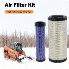 Air Filter Kit for Kubota Skid Steer Loader SSV65 SSV75 SVL75 – Replaces P827653