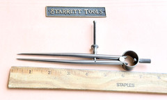 STARRETT No.277-6 Spring-Type Dividers With Round Legs- 6” Size & Capacity. USA
