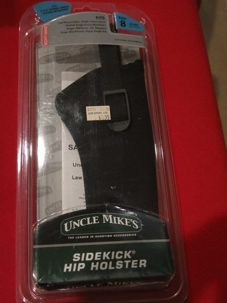 Uncle Mike’s RH Size 8 For A 5.5″-6″ SA Revolver Colt-Ruger Cheep