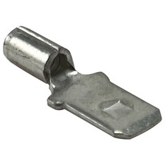 (100) Non Insulated 16-14 AWG Male Quick Disconnect .250 Wire Terminal Connector