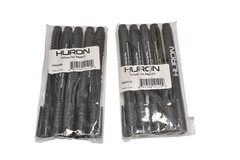 Huron HASZ0006 Money Marking Check Pens Black For Retail Lot of 10