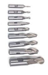 9 PIECE 2 FLUTE BALL NOSE END MILL SET (8001-0009)