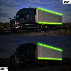 Reflective Tape 2 Inch x 30 Feet DOT-C2 Shining Star Fade Resistant Green
