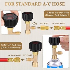 28 Pcs R1234yf to R134a Adapter with Valve R134a Quick Coupler Adapter Can Ta…