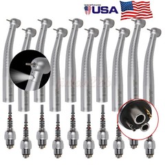 1-10 KaVo Style Dental Fiber Optic High Speed Handpiece 6Hole LED Coupler YD6